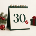30-day calendar with checkmark
