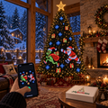AI-styled JollySparkletime Christmas lighting concept 1